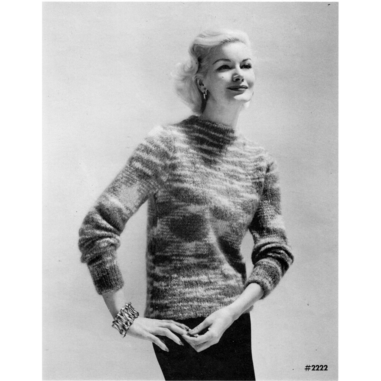 Vintage Knit Mohair Sweater Pattern