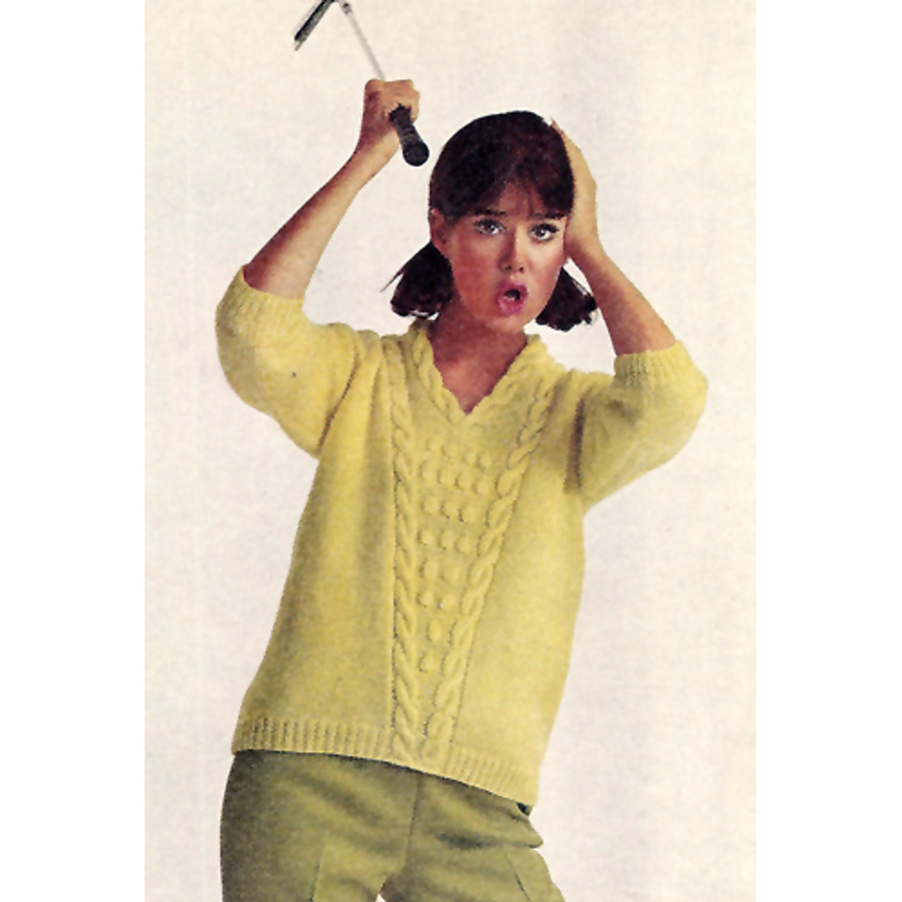 V-Neck Pullover Knitting Pattern Brunswick Vivant