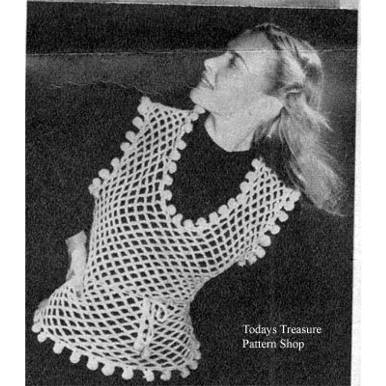 Vintage Crochet Mesh Top Pattern, 1934