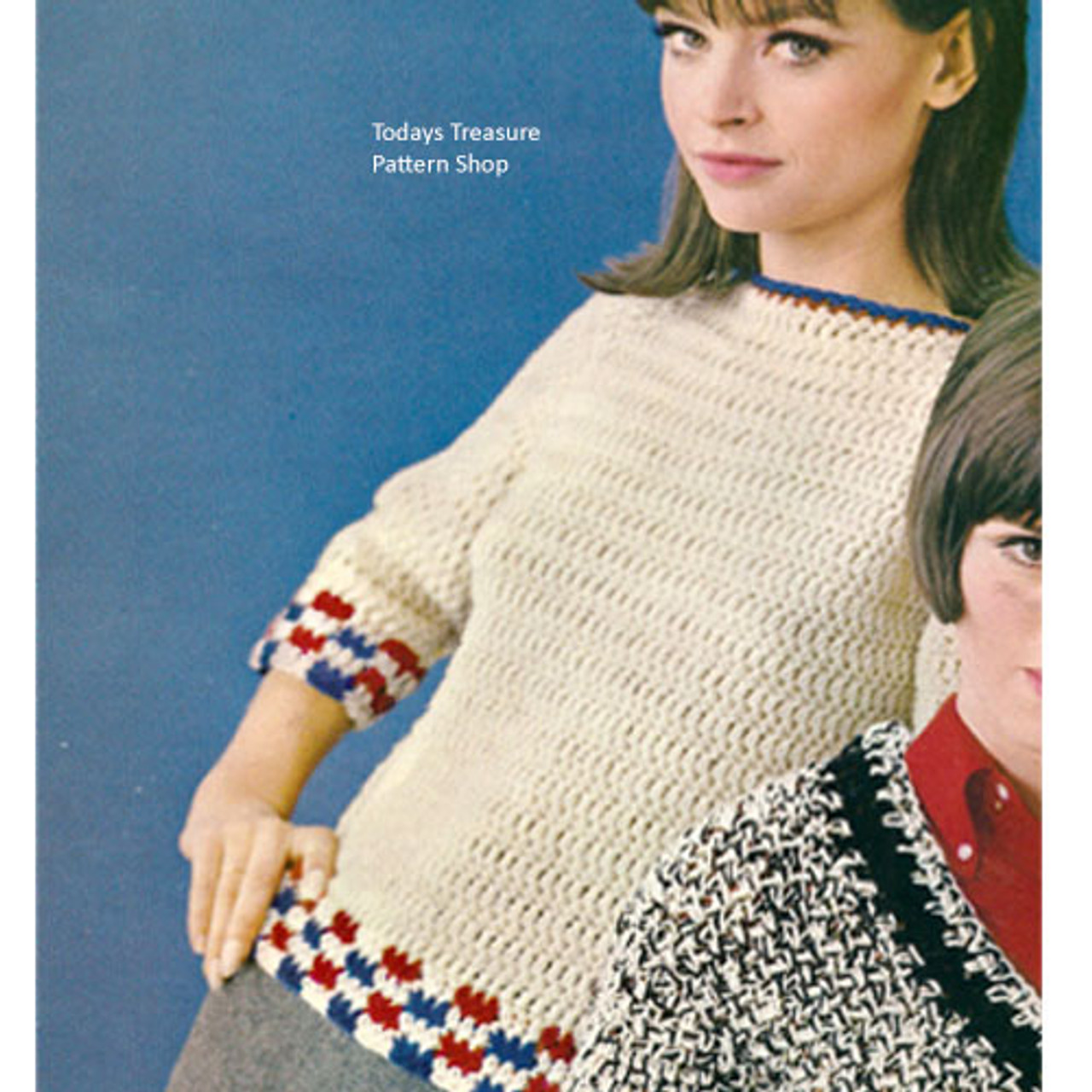 checkerboard sweater knitting pattern