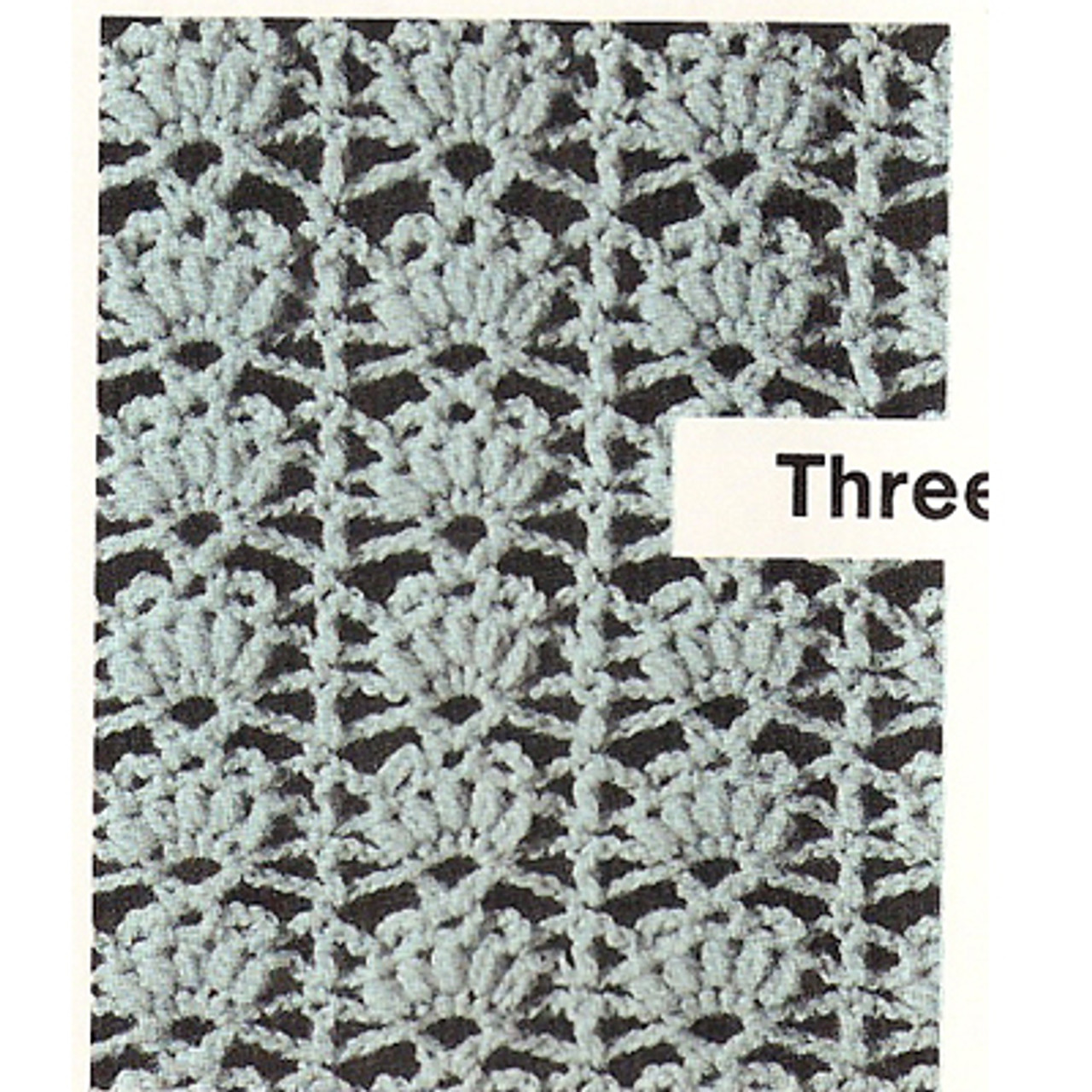 Crochet Shell Stitch Illustration for top 