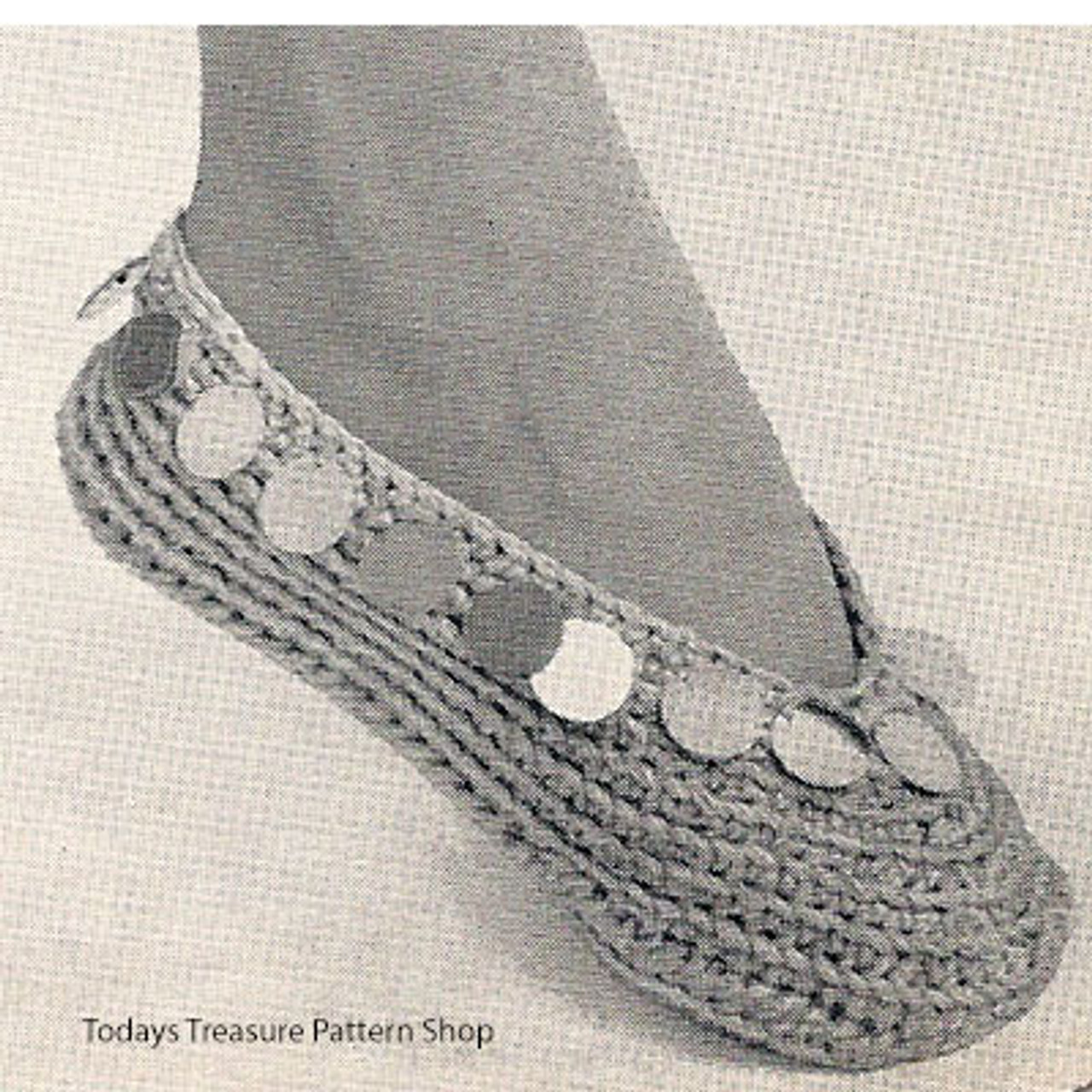 Crochet Bangle Slippers Pattern