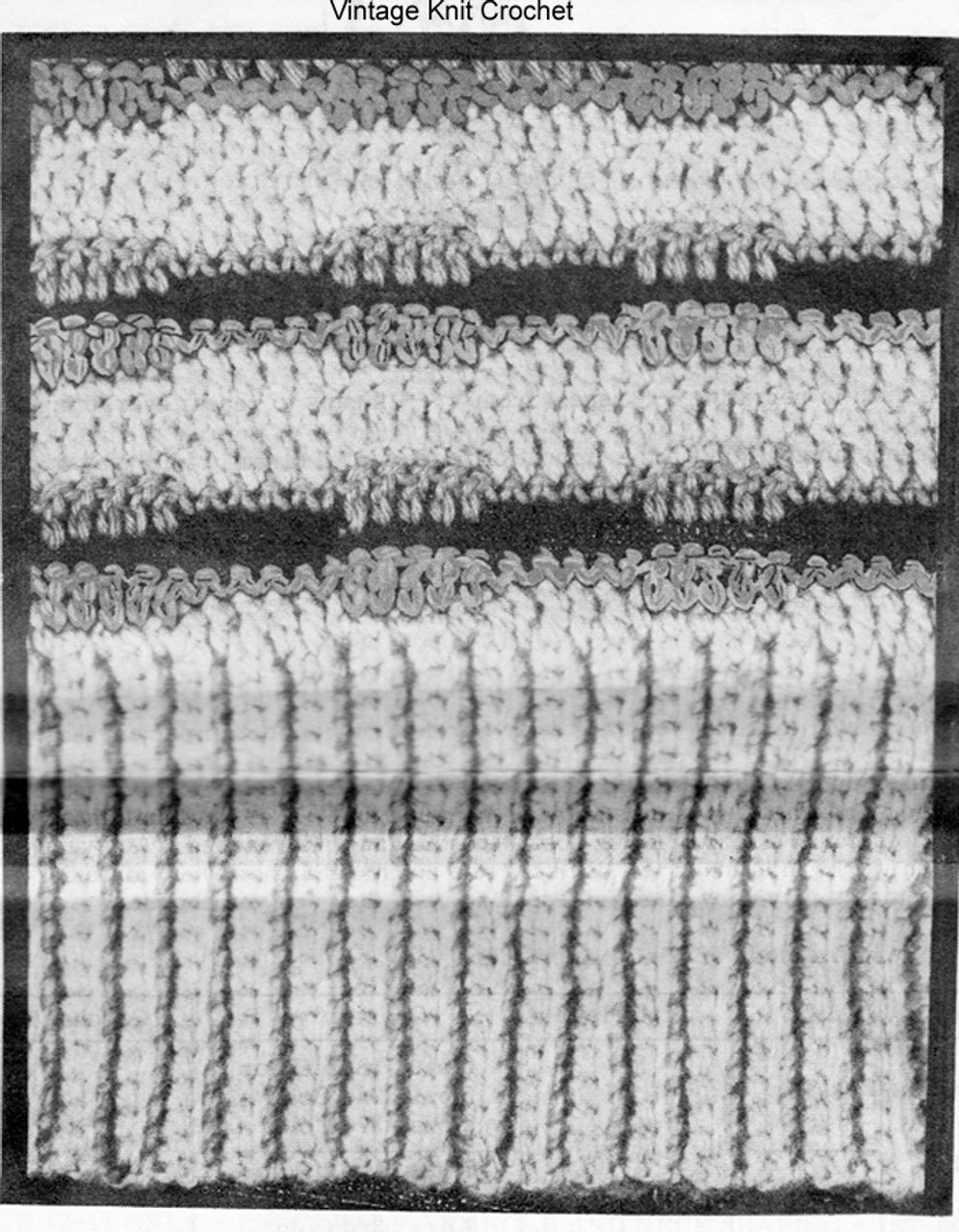 Tunic Crochet pattern stitch detail, Design 739