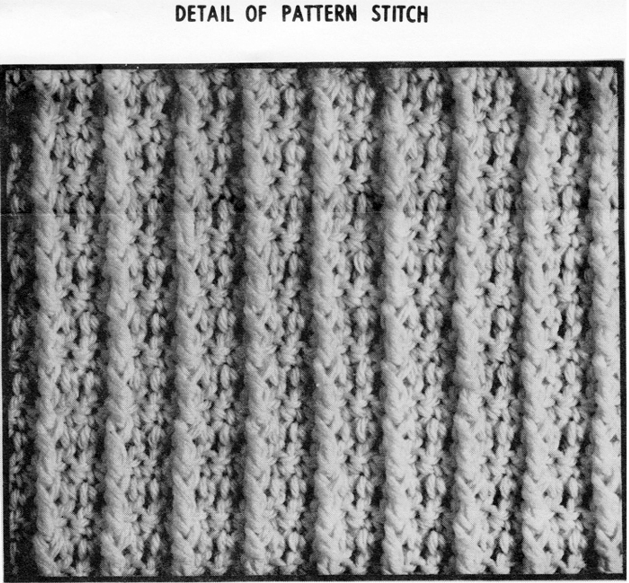 Pattern Stitch Illustration Crochet Vest