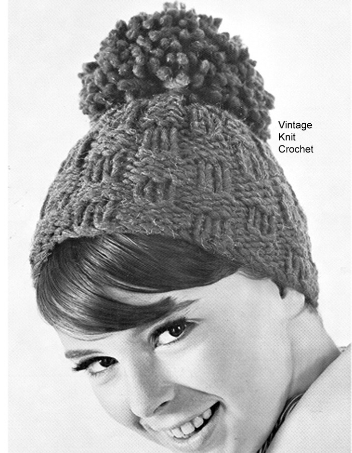Easy Knitted Beanie Hat Pattern in 