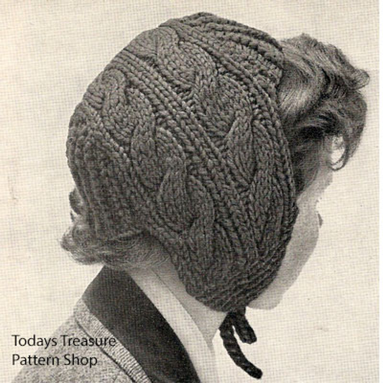 girls knitted hat pattern