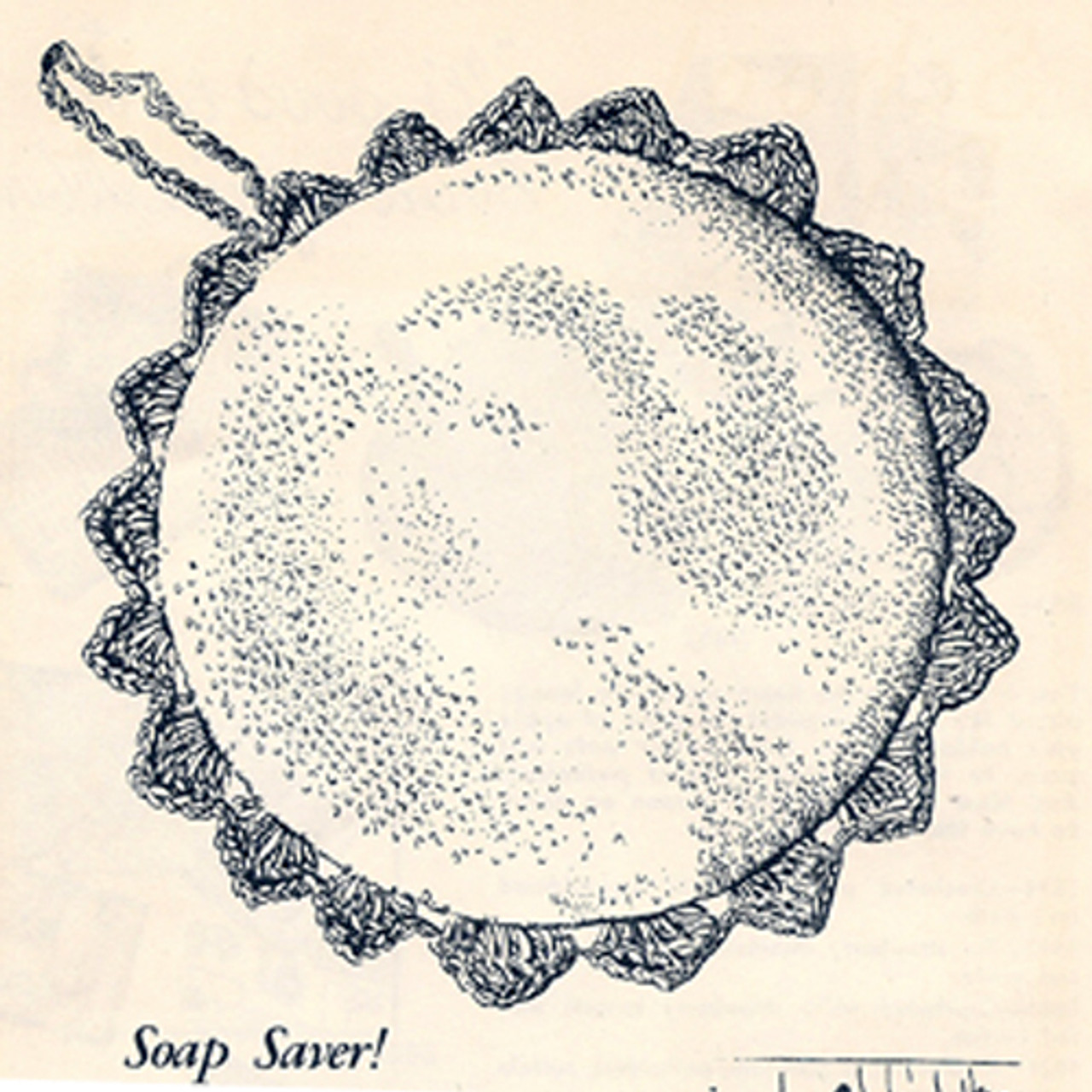 Crochet Soap Save Pattern, Vintage Anne Cabots