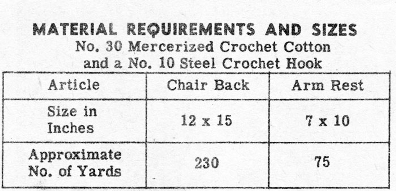 Crocheted Peacock Doily Chair Set Pattern Alice Brooks 7306