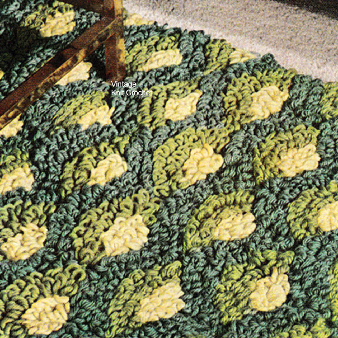 Sea Shell Crochet Rug Pattern is 24 x 44 inches