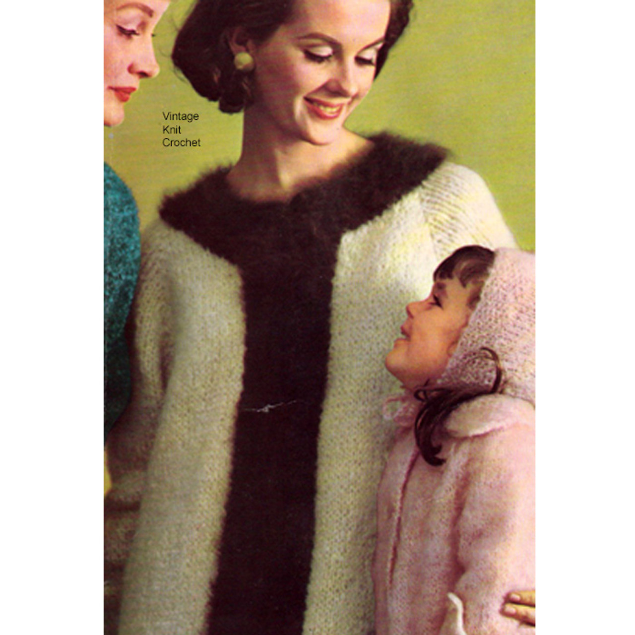 Vintage Knitted Mohair Coat Pattern