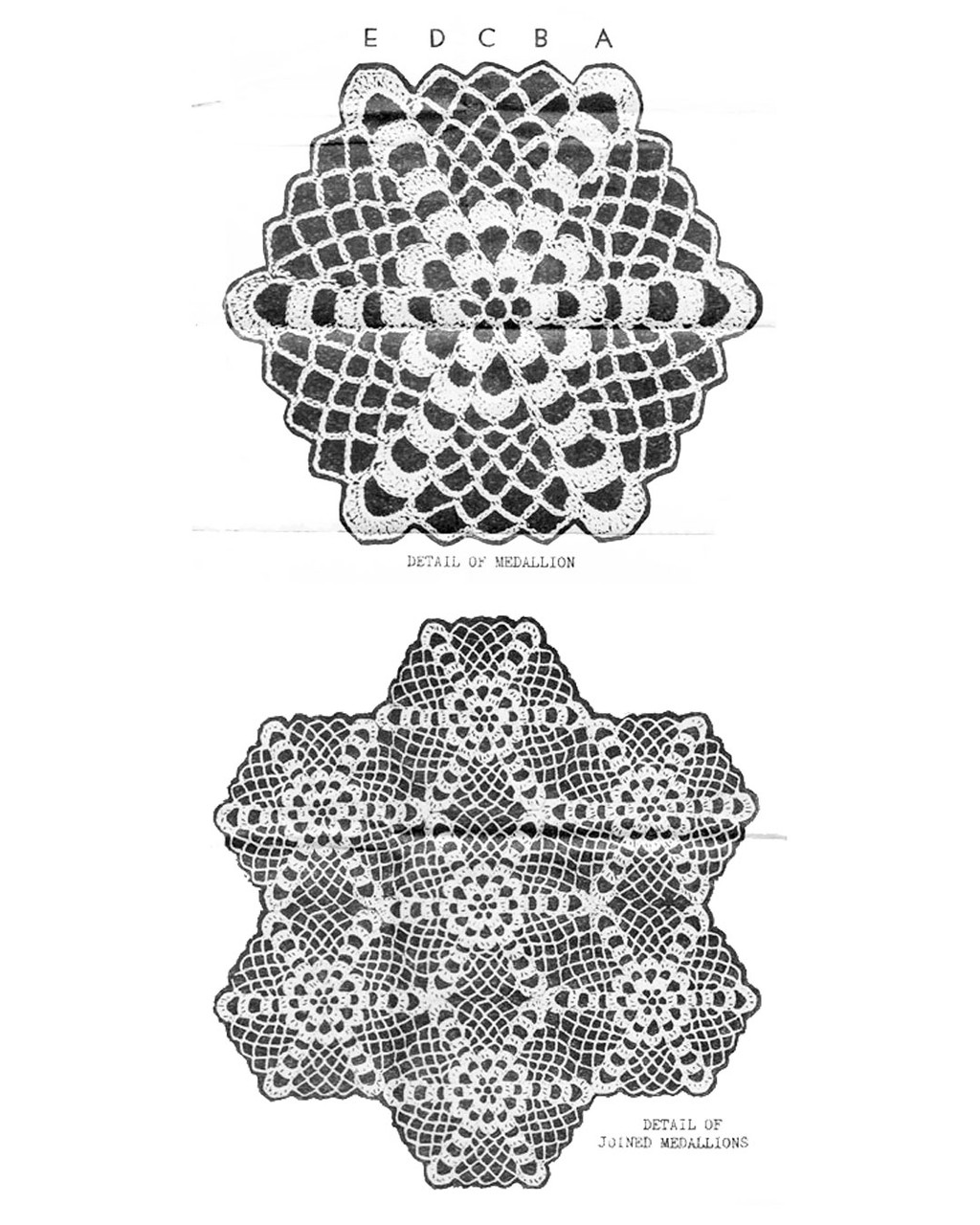 Crochet Illustration for Irish Rose Medallion