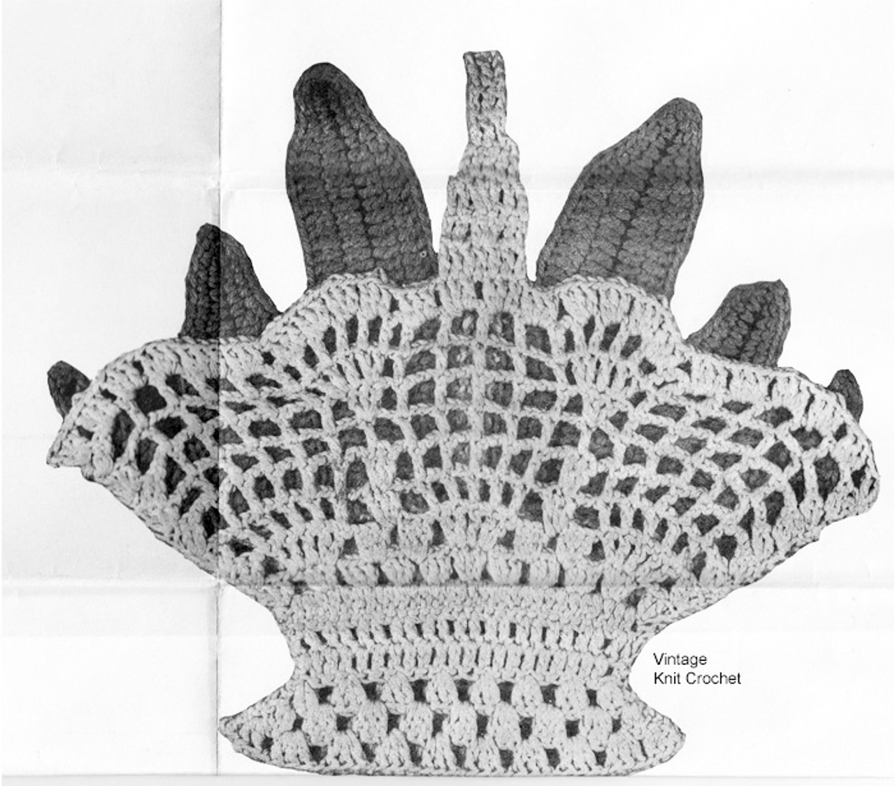 Crochet Basket pattern detail, Ellen Bruce E-824