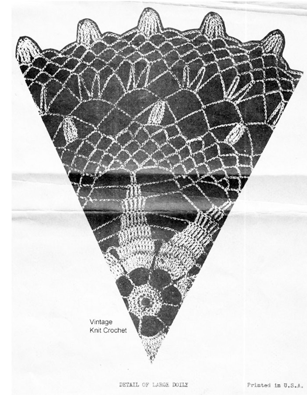 Star Doily Crochet Pattern Illustration No 5768