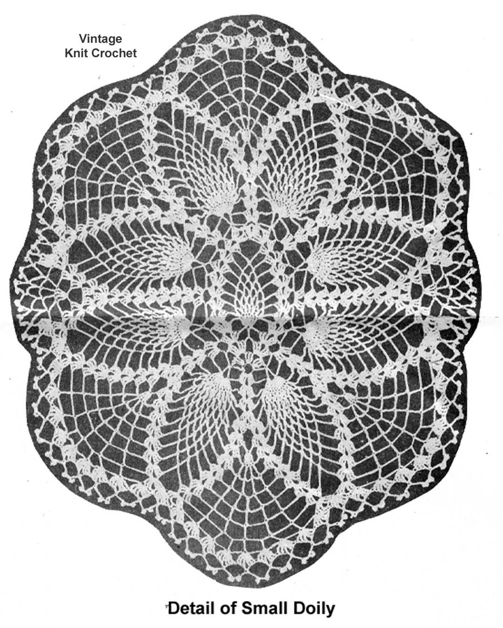 Small Doily Mat Pattern Illustration Mail Order Design 7201