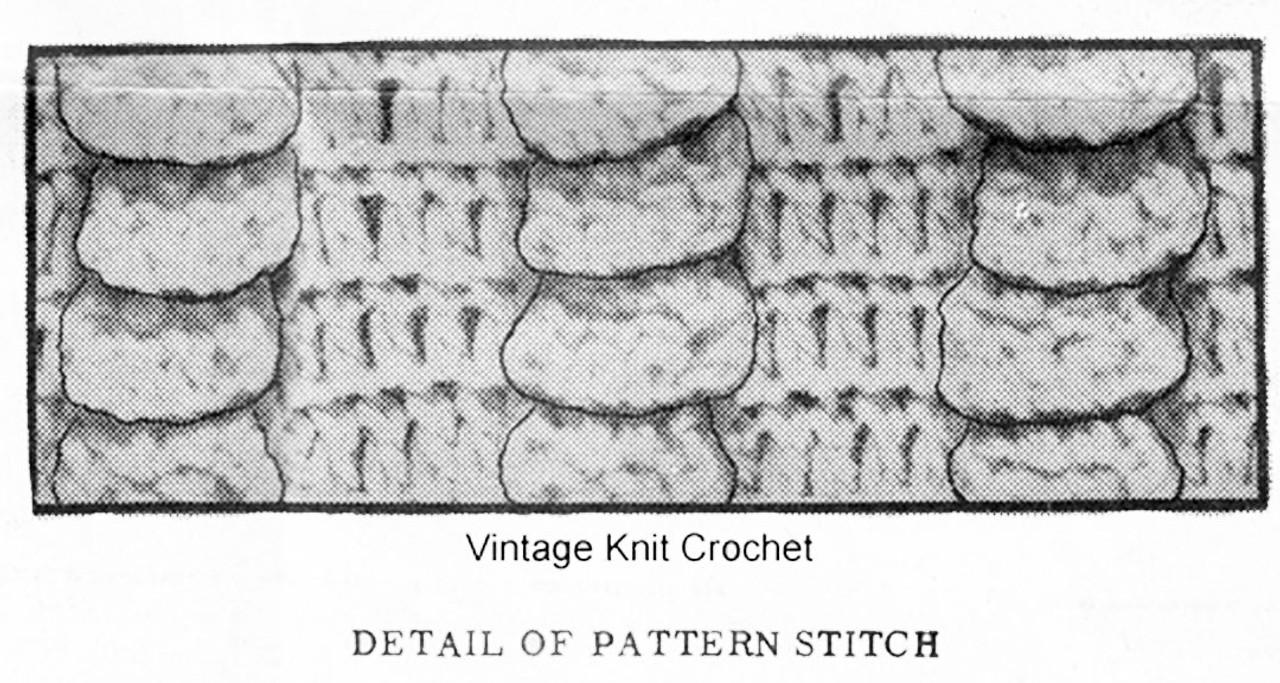 Crochet Hat Bag Pattern, Popcorn Stitch, Alice Brooks 7740
