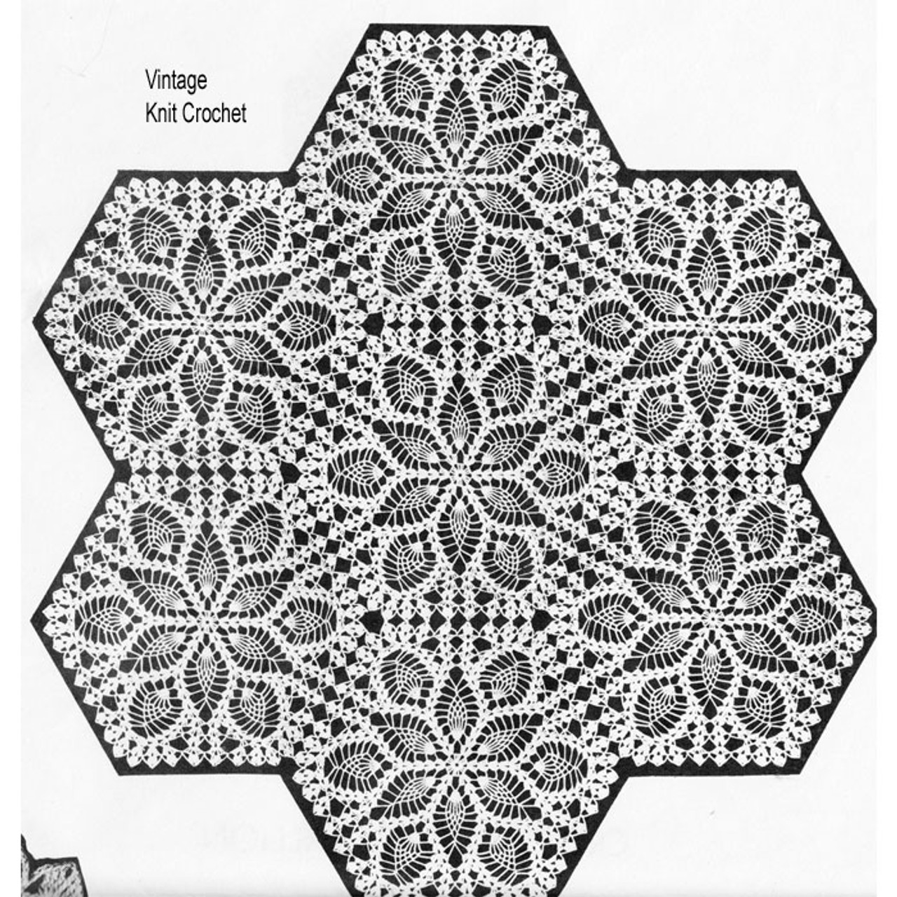 Alice Brooks Crocheted Cloth Pattern, Alice Brooks 7123