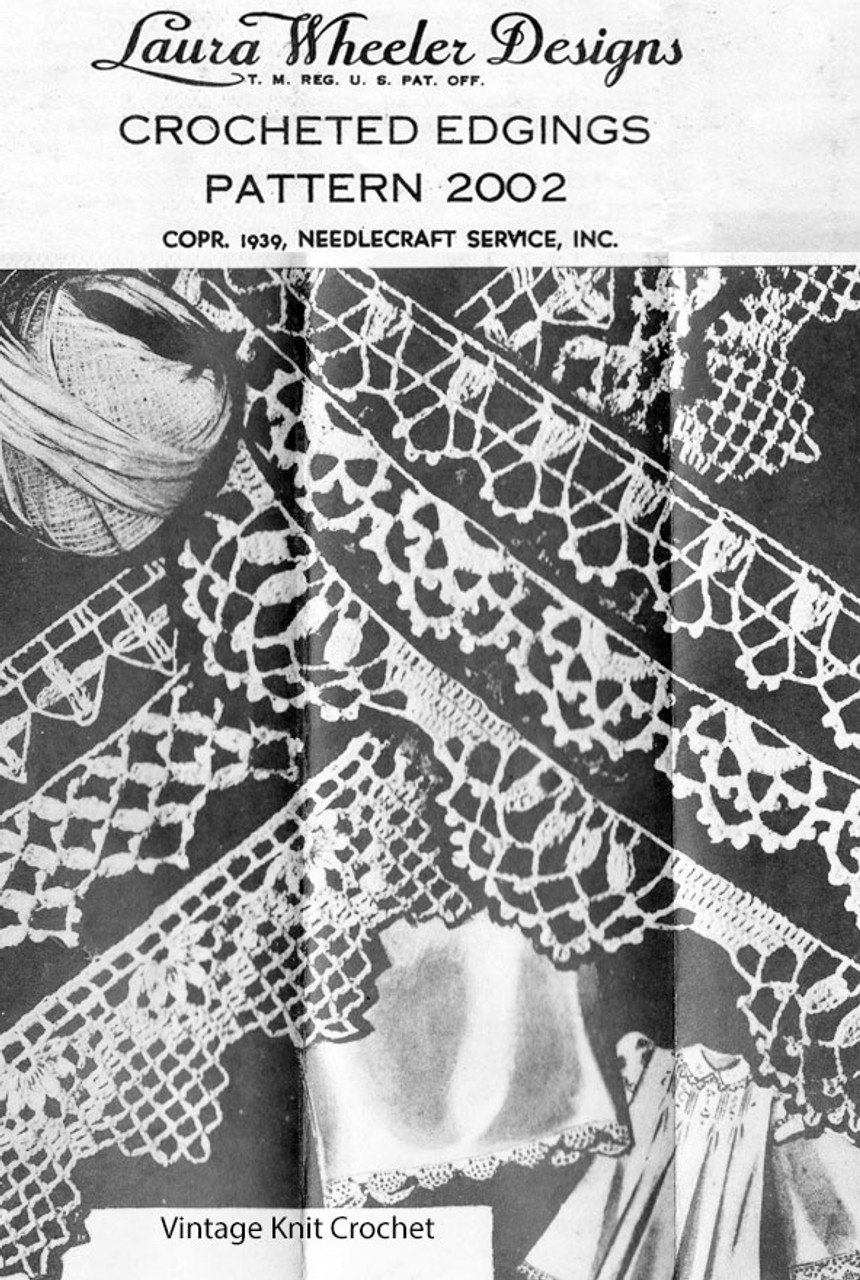 Vintage crochet edgings pattern, Laura Wheeler 2002