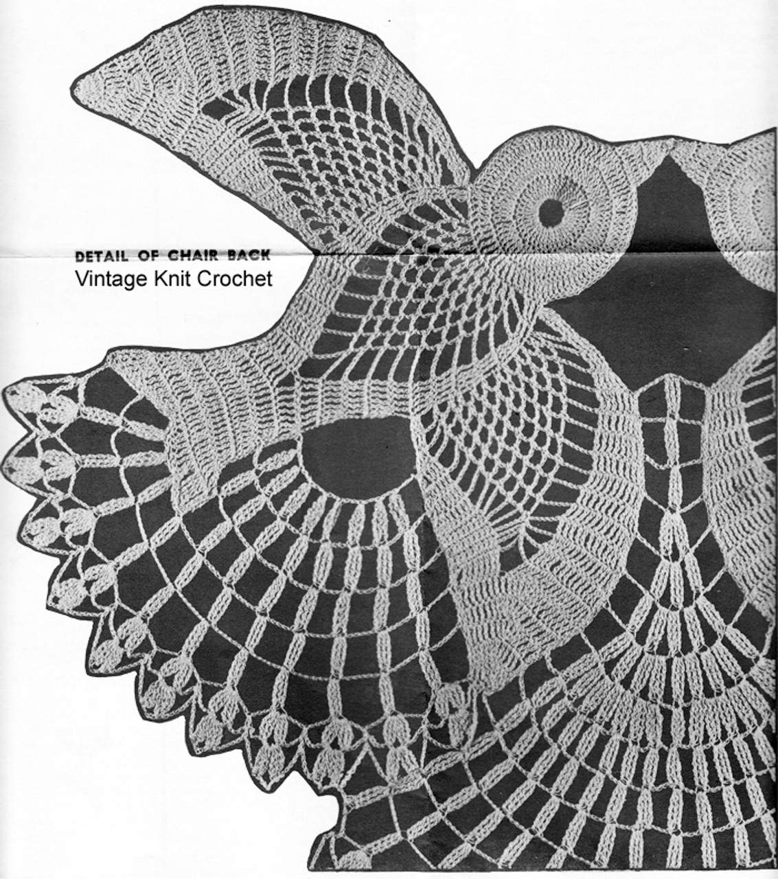 Crochet Birds Pattern Stitch Illustration, Alice Brooks 7290