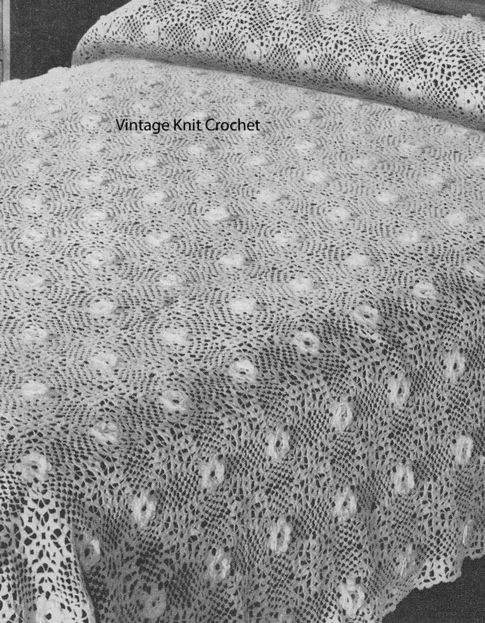 Crochet Beauty Rose No 657 Bedspread Pattern