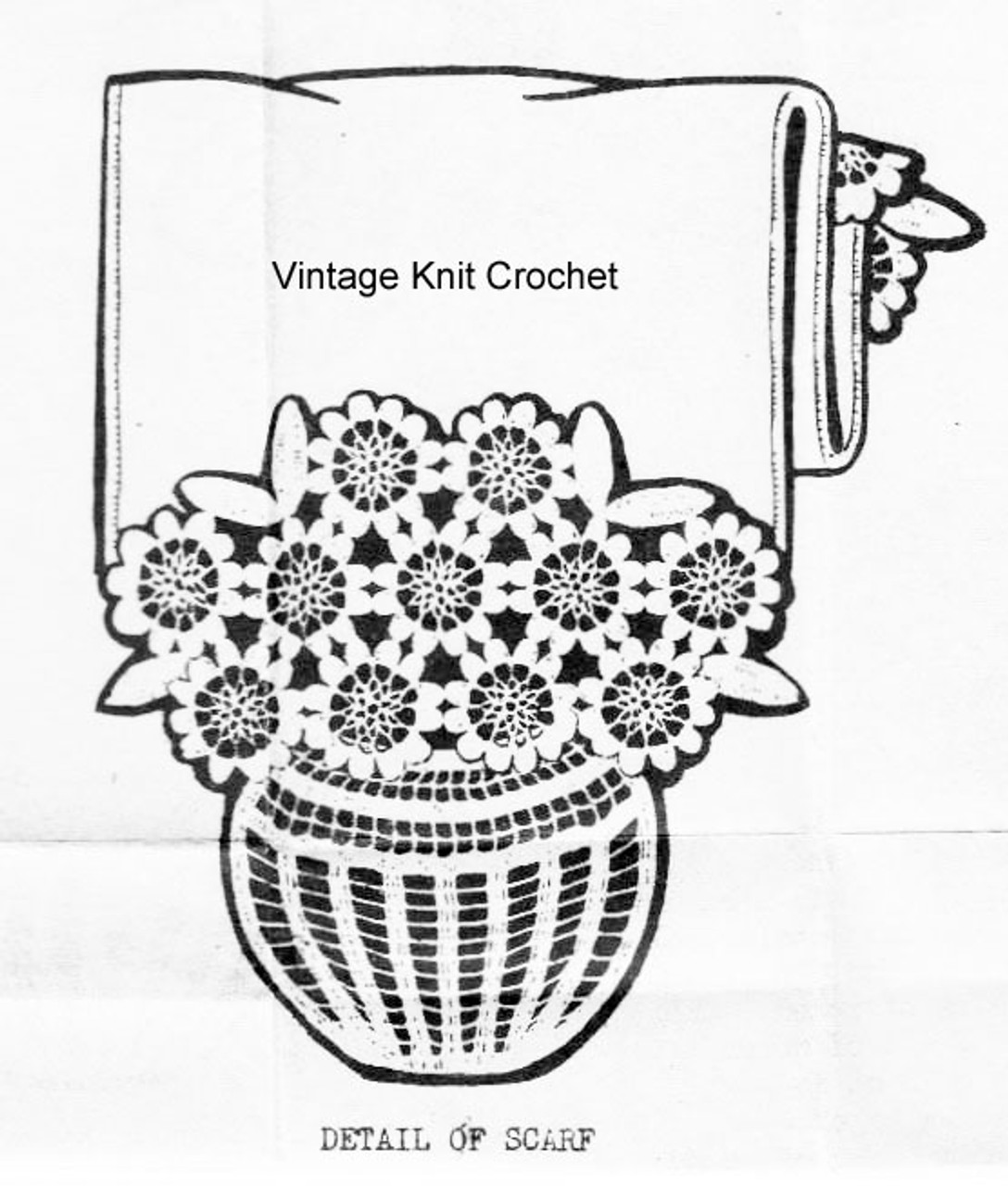 Crochet flower medallion insertion pattern, Laura Wheeler 2752