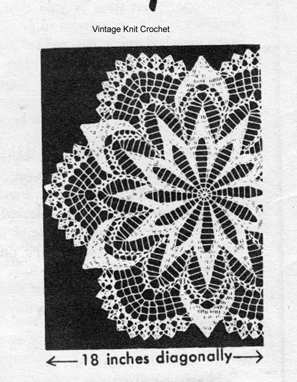 Large Star Crochet Medallion Pattern, Alice Brooks 7141