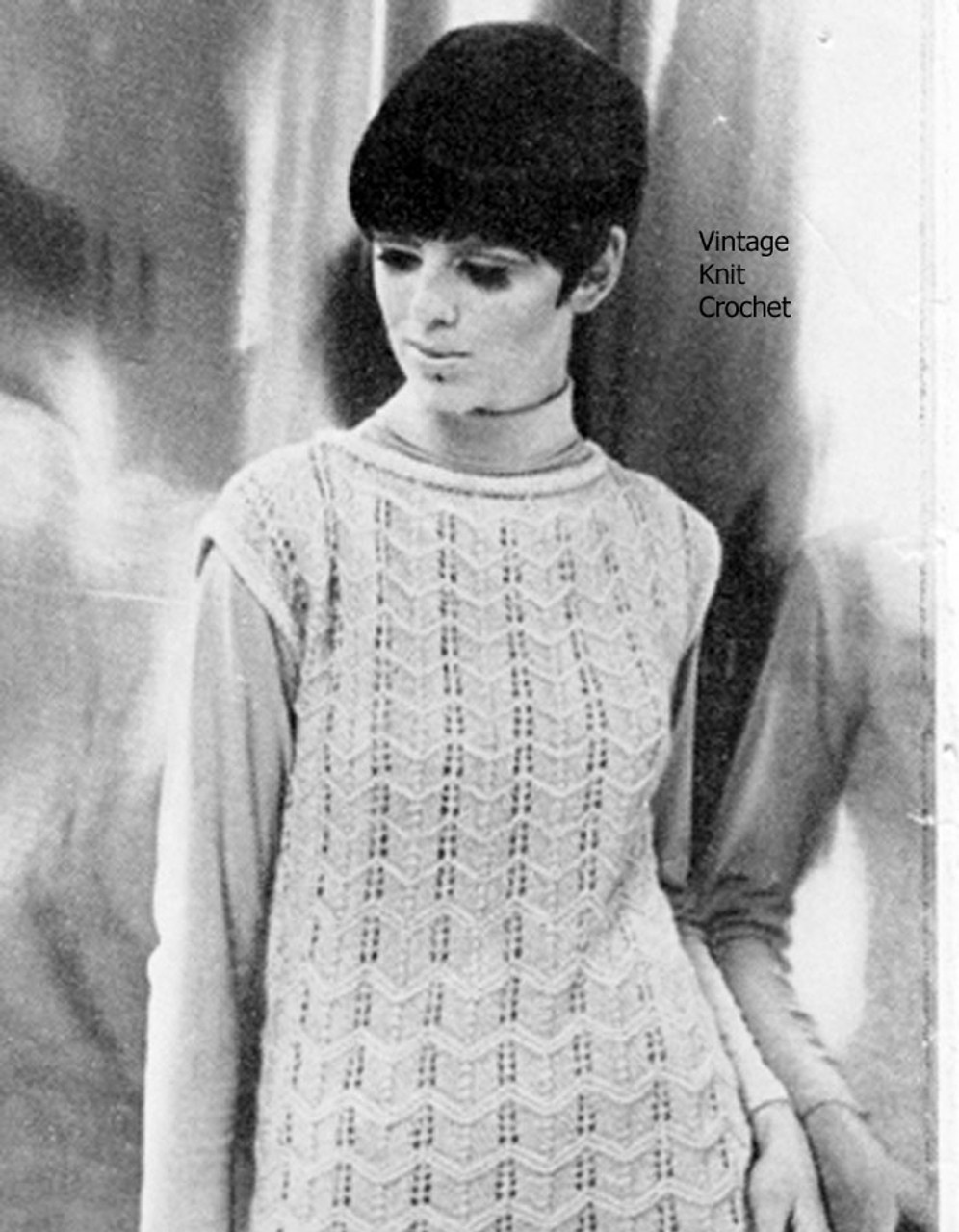 在庫一掃 70s CHACOK CHACOK French Vintage - Knit Dress Dress ニット レディース