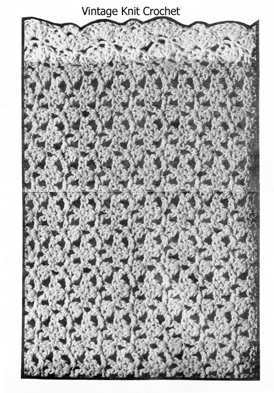 Crochet Shoulderette Pattern Stitch Illustration Design 492