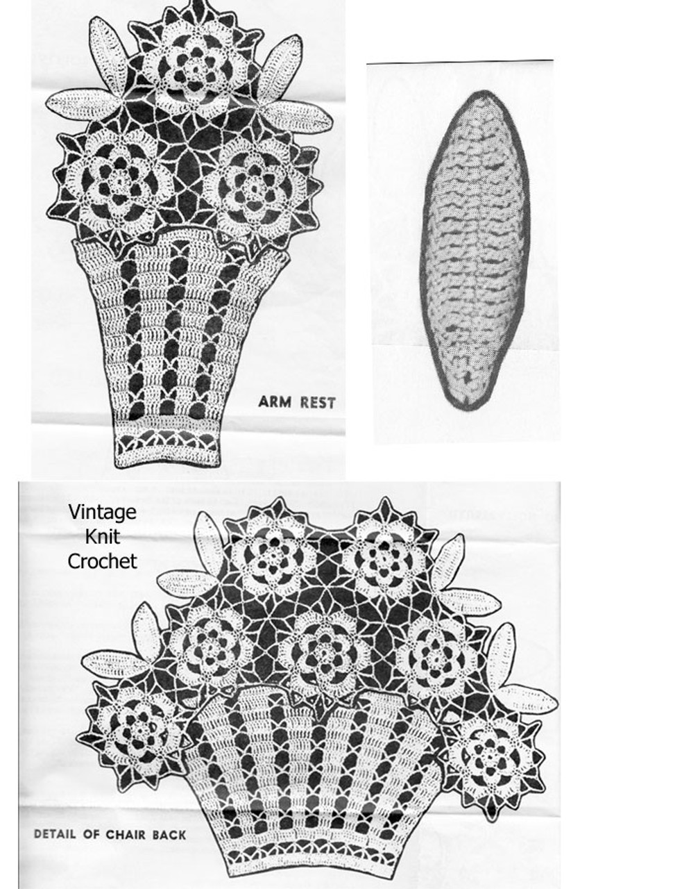 Crochet Flower Basket Illustration Design 595