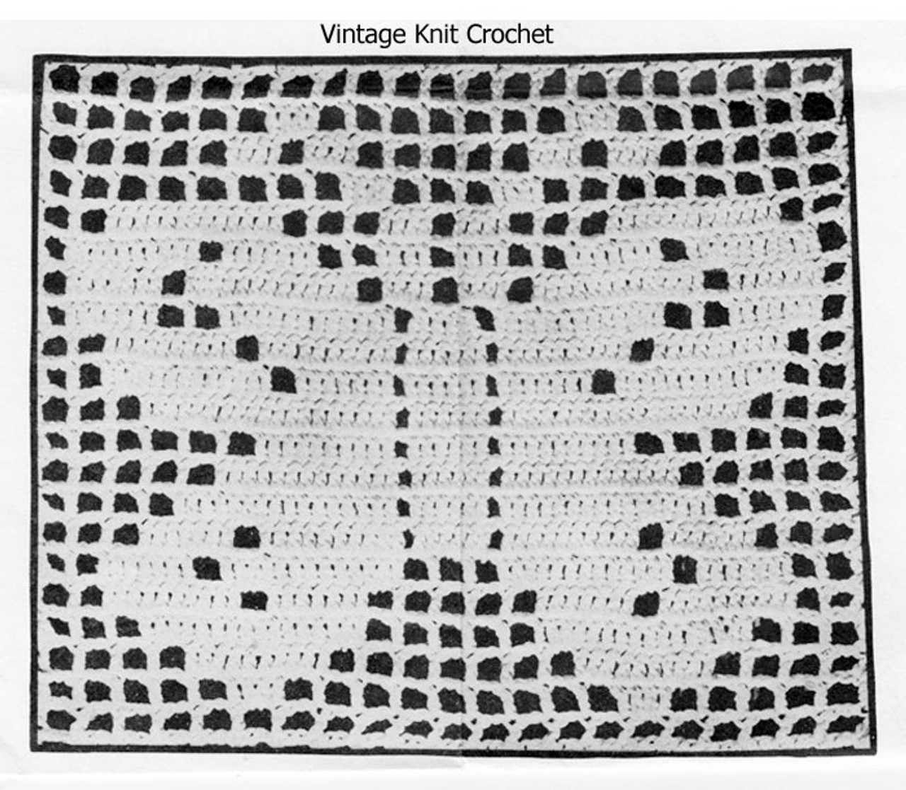Alice Brooks Filet Crochet Butterfly Illustration Design 7532