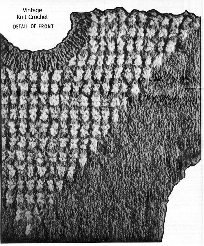 Short Sleeve Pullover Knitting Pattern, Diamond Yoke Design 7088