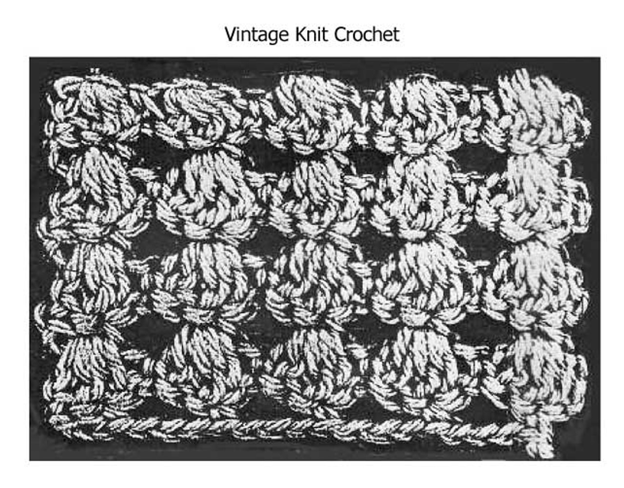 Shell Stitch Crochet Pattern Stitch Illustration