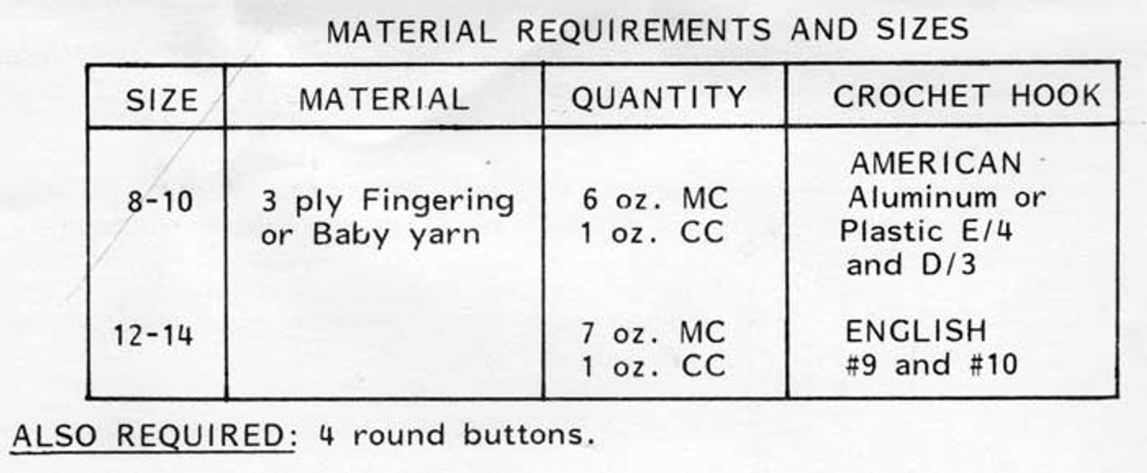 Crochet Tabard Vest Pattern Design 7437