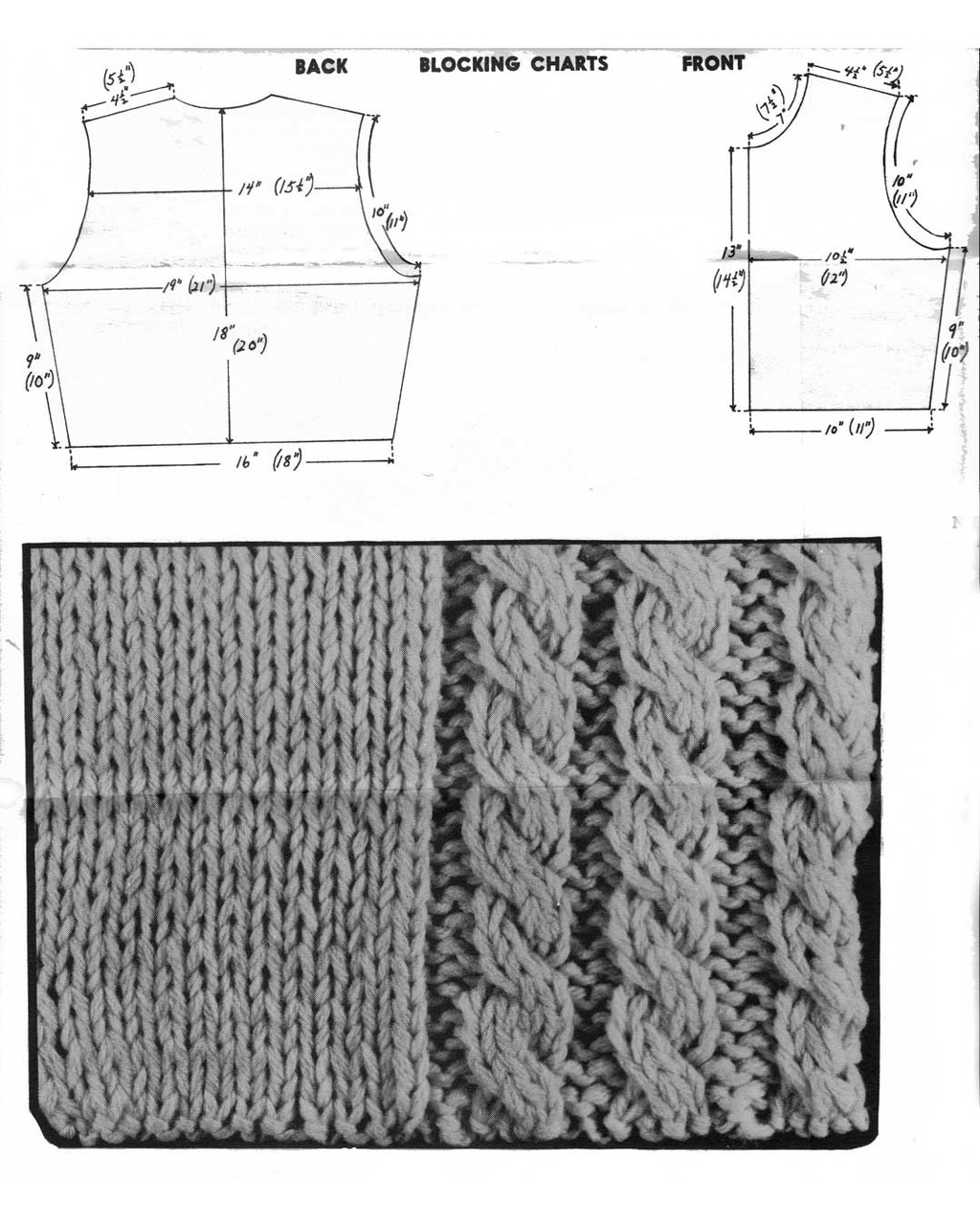 Cable Stitch Pattern Illustration