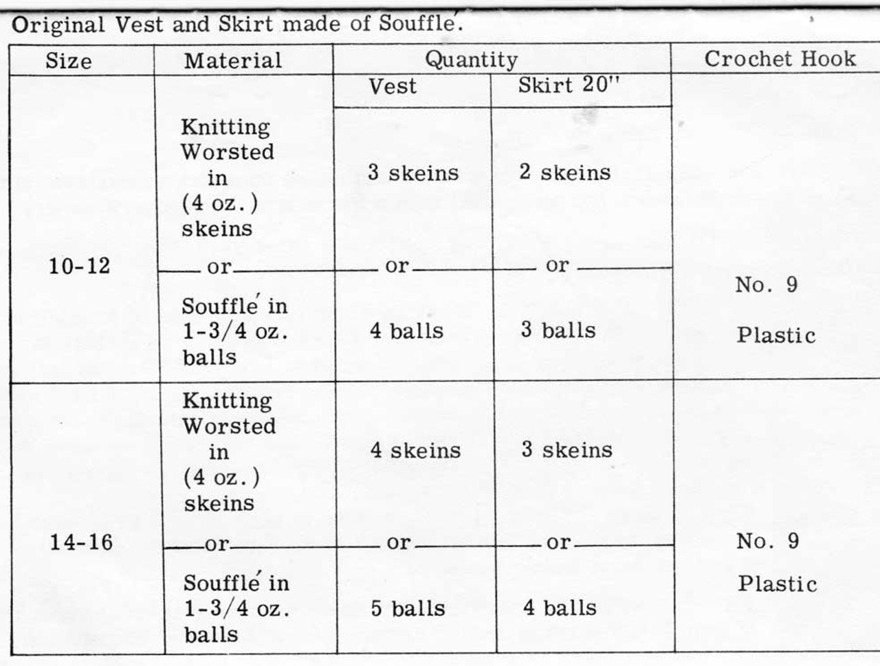 Crocheted Vest Skirt Pattern Design 581