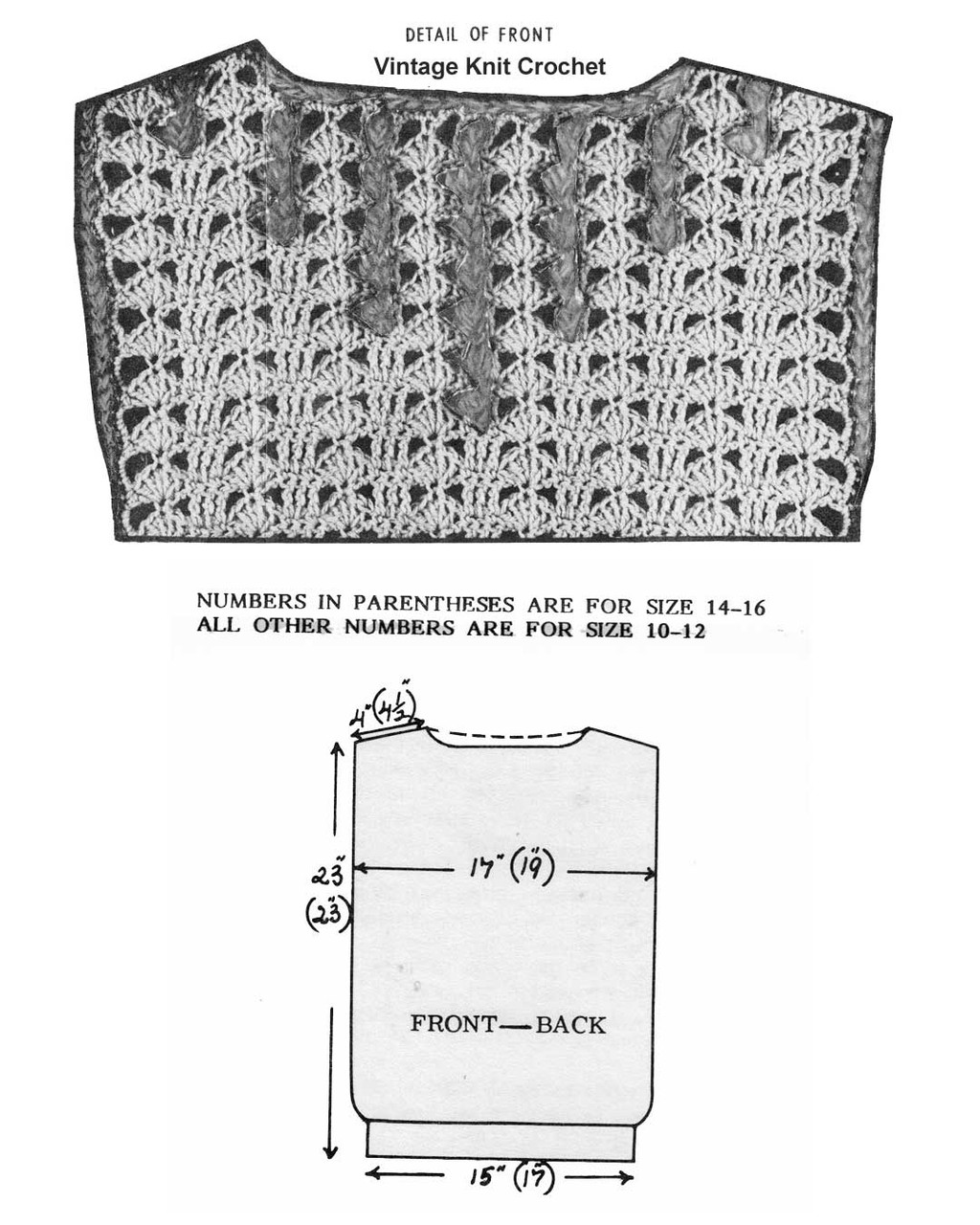 Crochet Pattern Classic Crochet Vest PDF Download -  Canada