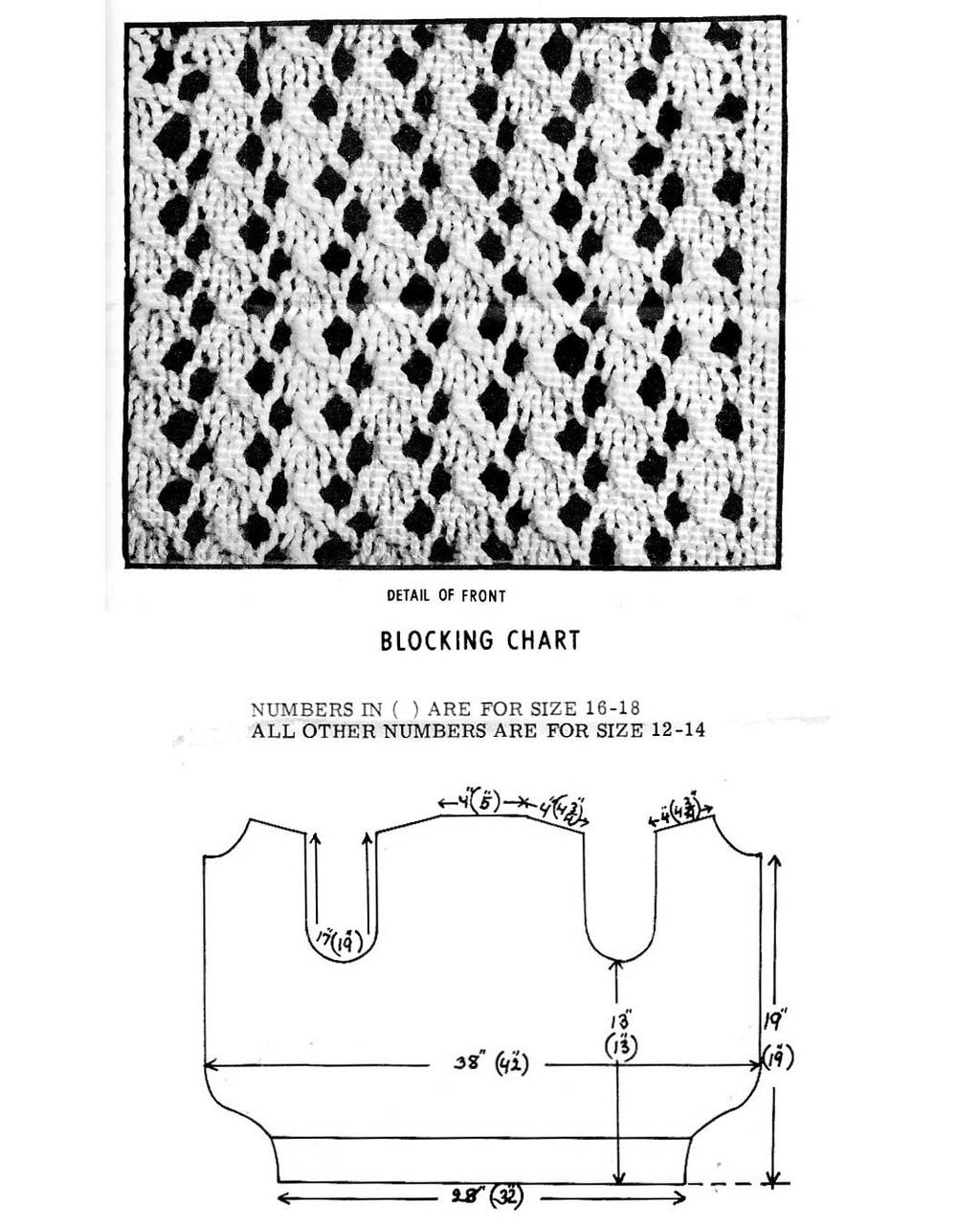 Knitted Vest Top Pattern Mail Order Design 7156