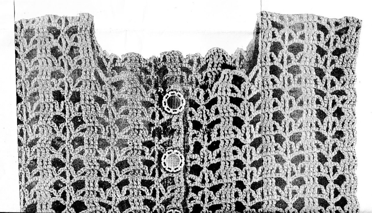 Easy crochet top pattern in openwork illustration