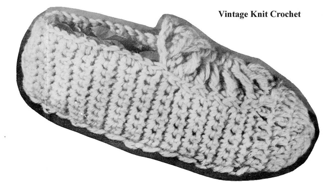 Knitted Loafers Pattern Mail Order Design 982