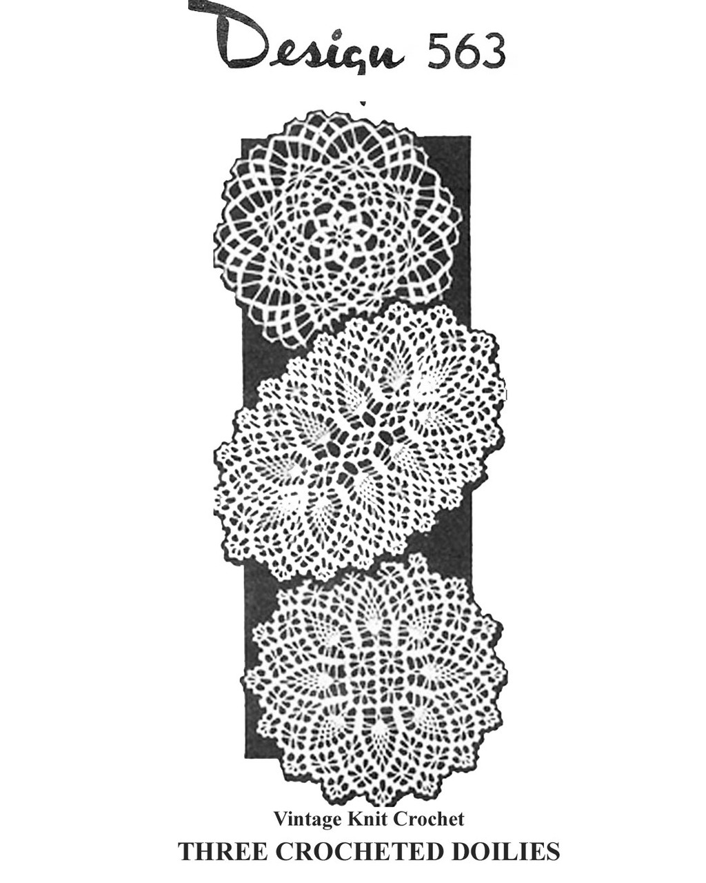 Small Spiderweb Crochet Doilies Pattern Design 563