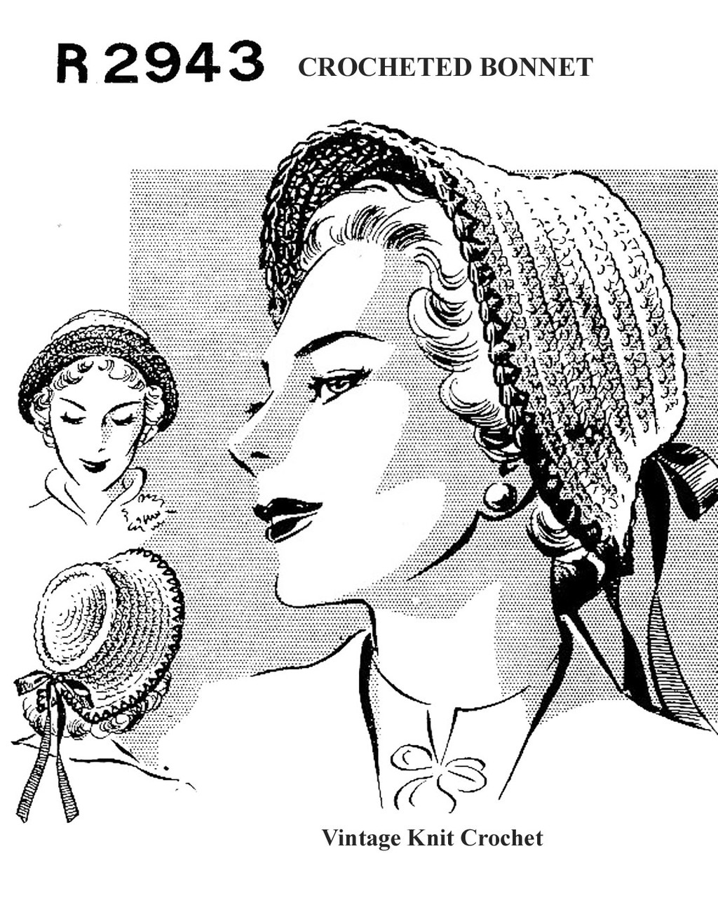 Vintage Crochet Pattern, Beginner Easy Mail Order No R2953
