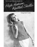 Knitted Shells Pattern Leaflet, High Fashions