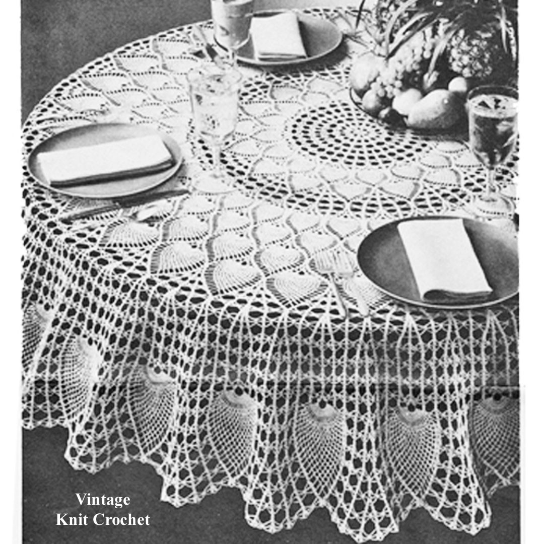 Table Closth Pattern Vintage Crochet Tablecloth Patterns