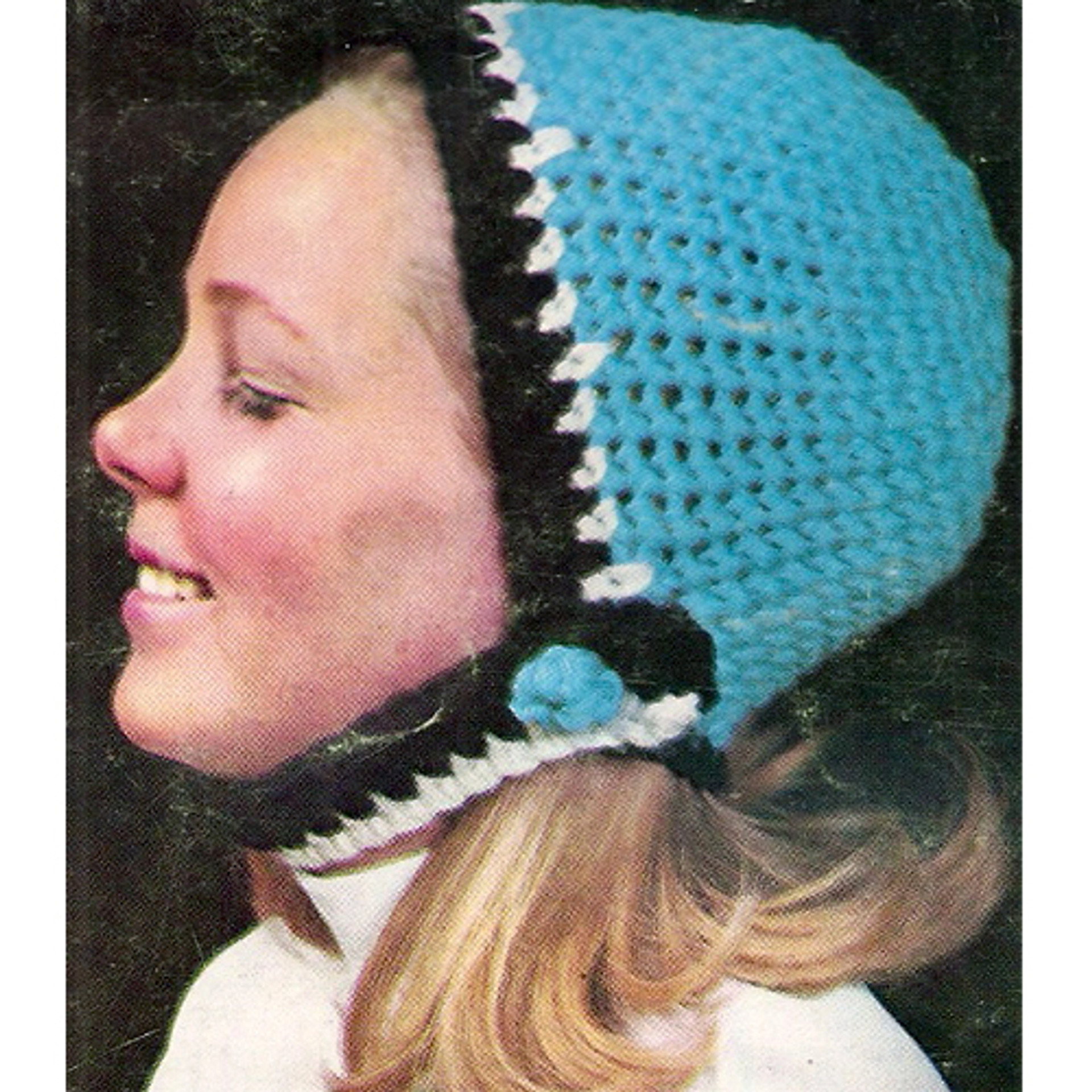 Crochet Helmet Hat Cap PDF Pattern with Chin Straps