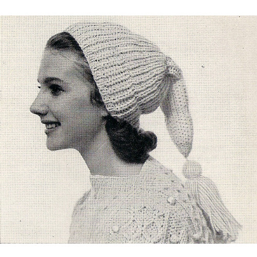 Easy Ribbed Stocking Hat Knitting Pattern