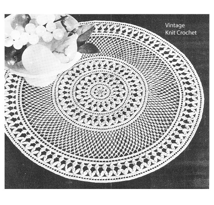 Crochet Centerpiece Doily Pattern, Enchantment