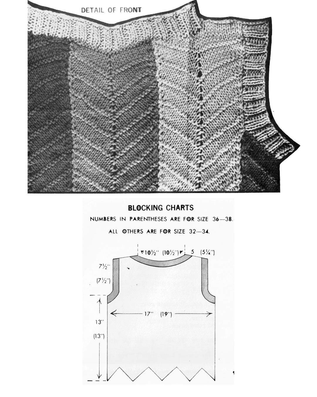 Striped Shell Top Knitting Pattern