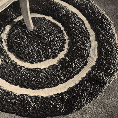 Round Loop Stitch Rings Rug Crochet Pattern