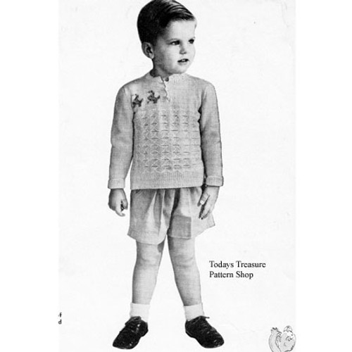 Toddler Pullover Sweater Knitting Pattern 