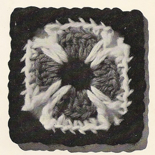 Crochet Maltese Cross Square medallion