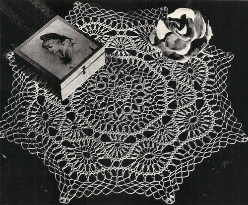 Vintage Filigree Crochet Doily Pattern 